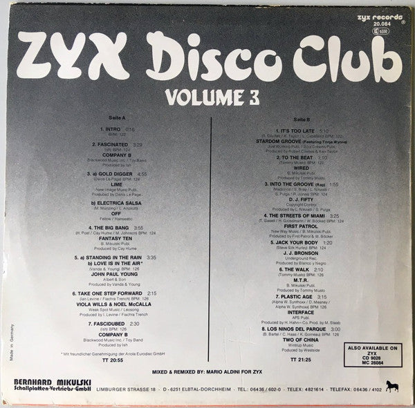 ZYX Disco Club Volume 3
