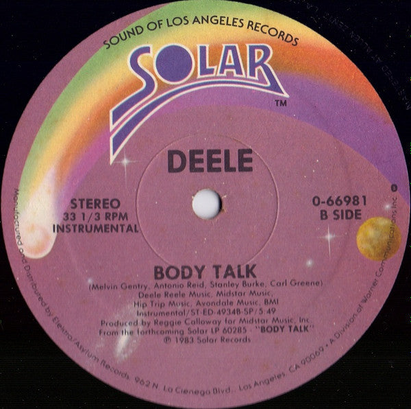 The Deele - Body Talk