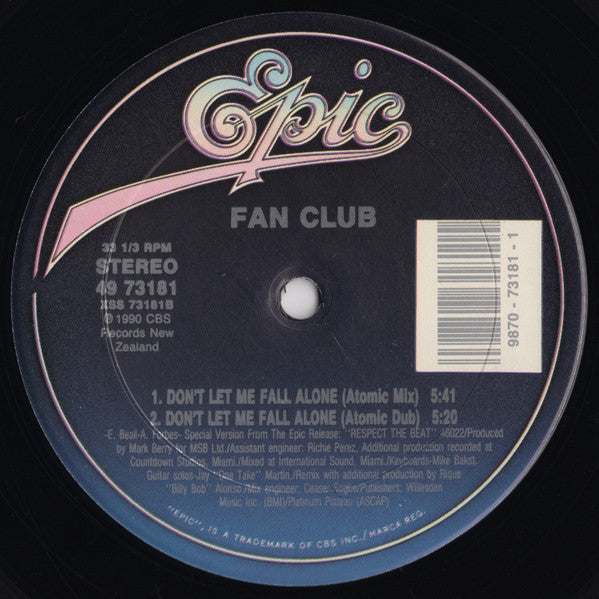 Fan Club - Don't Let Me Fall Alone