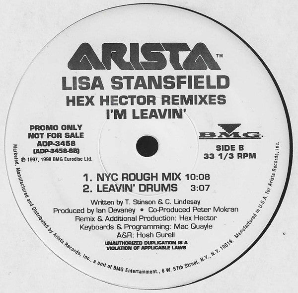 Lisa Stansfield - I'm Leavin' (Hex Hector Remixes)