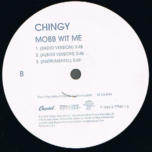 Chingy - Right Thurr / Mobb Wit Me