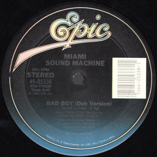 Miami Sound Machine - Bad Boy (Remix)