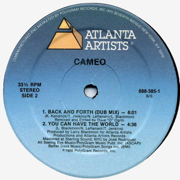 Cameo - Back And Forth