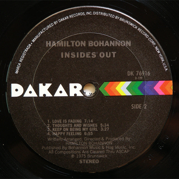 Hamilton Bohannon - Insides Out