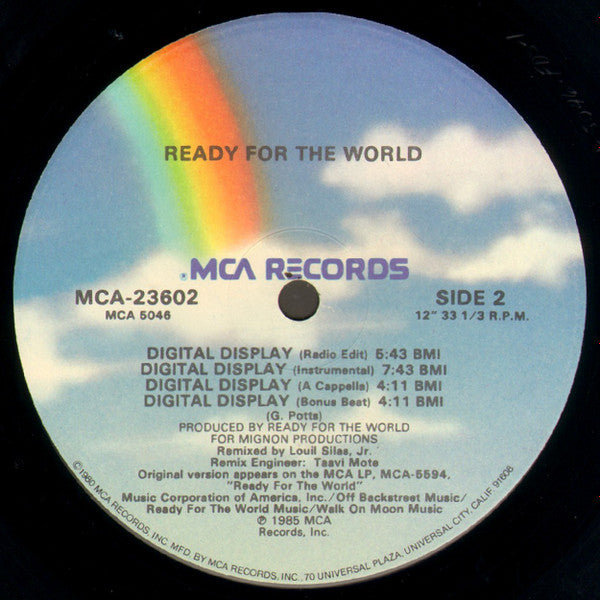 Ready For The World - Digital Display (12" Version)