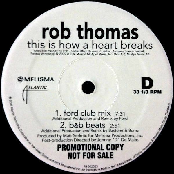 Rob Thomas - This Is How A Heart Breaks