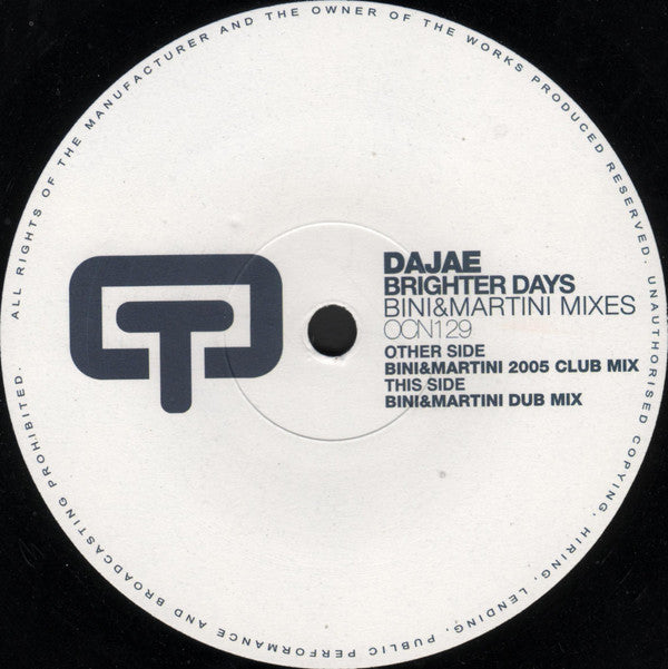 Dajaé - Brighter Days (Bini & Martini Mixes)