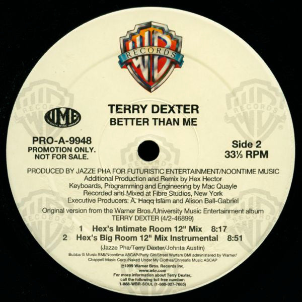 Terry Dexter - Better Than Me (Remixes By Hex Hector)