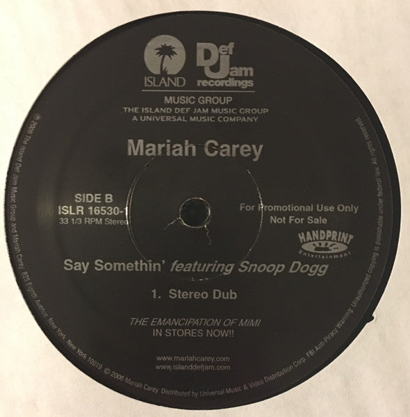 Mariah Carey - Say Somethin' (Remixes by David Morales)