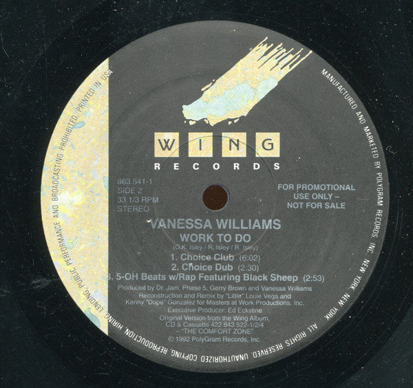 Vanessa Williams - Work To Do