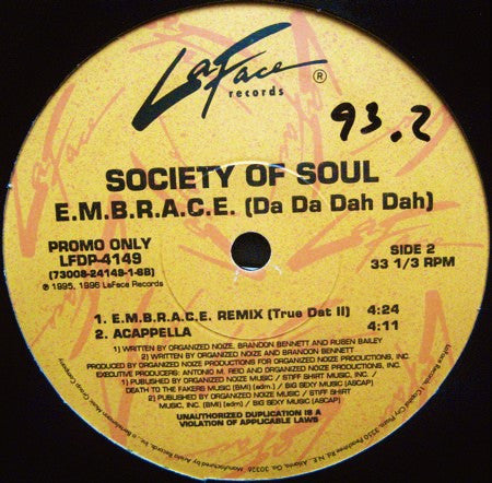 Society Of Soul - E.M.B.R.A.C.E. (Da Da Dah Dah)