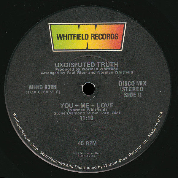 The Undisputed Truth - Let's Go Down To The Disco / You + Me + Love