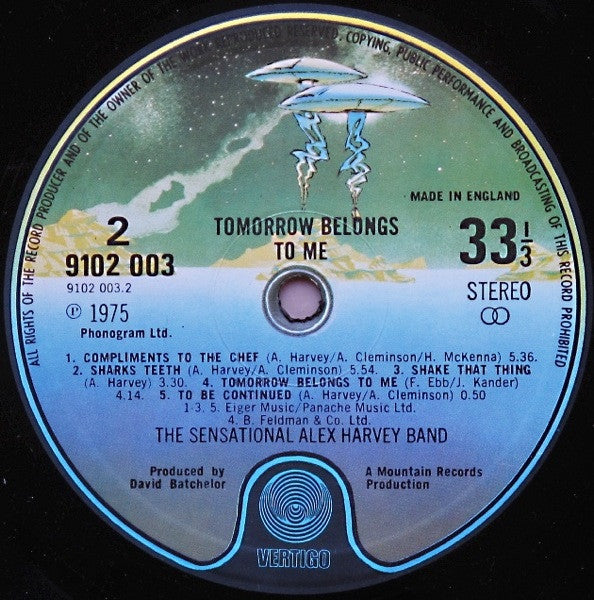 The Sensational Alex Harvey Band - Tomorrow Belongs To Me