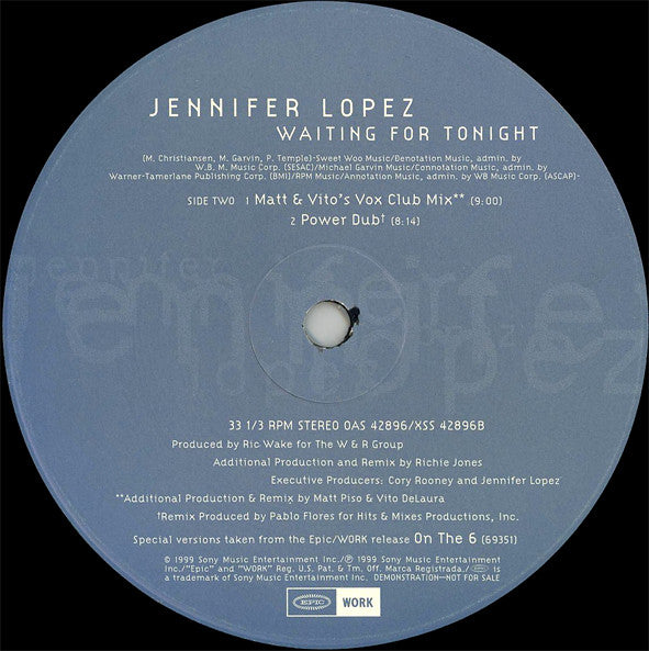 Jennifer Lopez - Waiting For Tonight (Promo #2)
