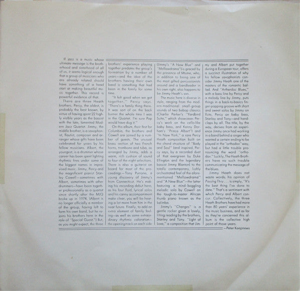 The Heath Brothers - Passing Thru...