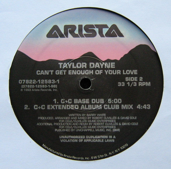 Taylor Dayne - Can't Get Enough Of Your Love