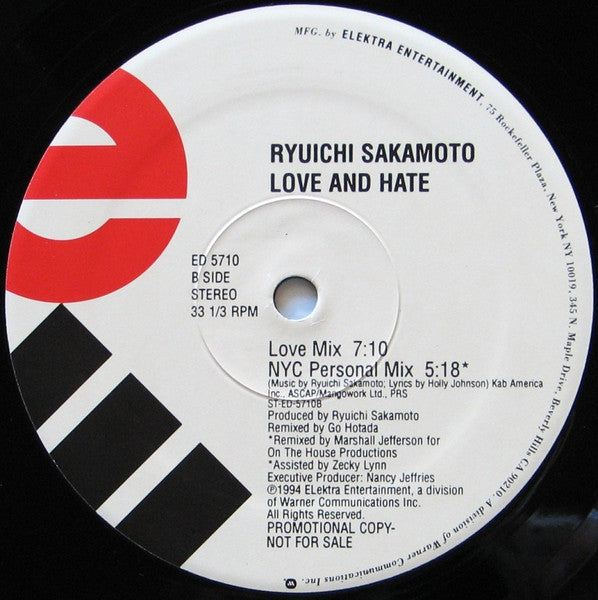 Ryuichi Sakamoto - Love And Hate