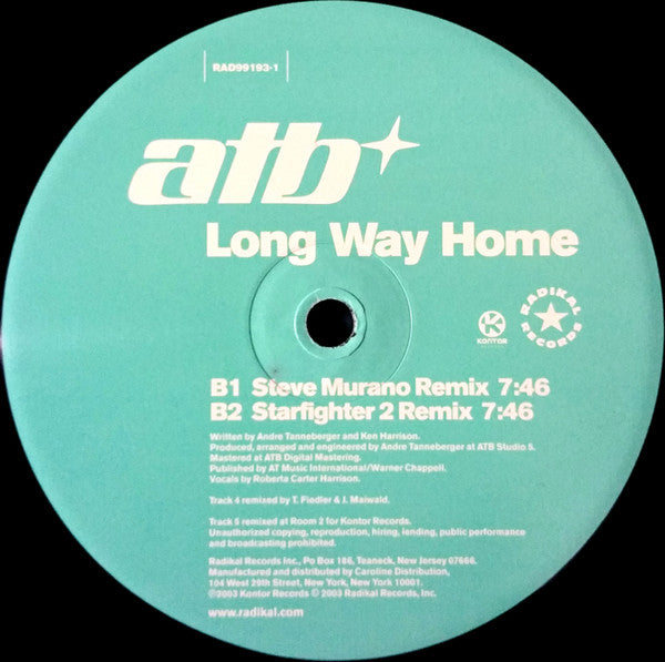 ATB - Long Way Home