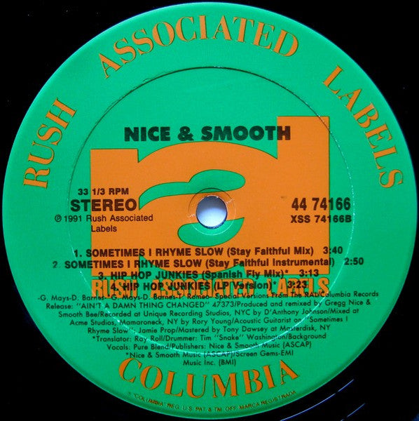 Nice & Smooth - Sometimes I Rhyme Slow