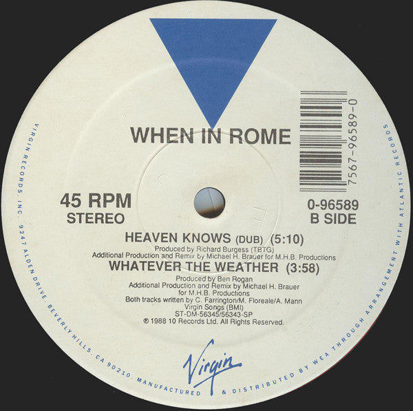 When In Rome - Heaven Knows