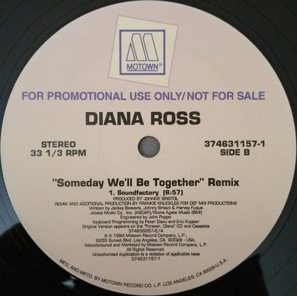 Diana Ross - Someday We'll Be Together (Frankie Knuckles Remixes)