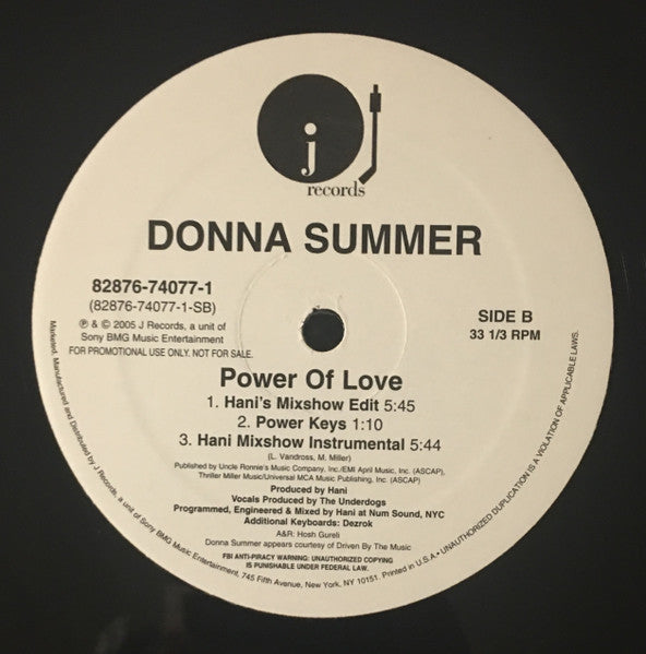 Donna Summer - Power Of Love (Hani Mixes)