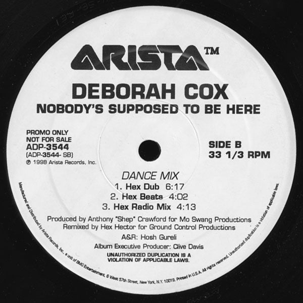 Deborah Cox - Nobody's Supposed To Be Here