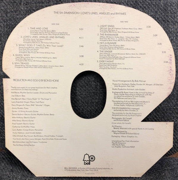 The Fifth Dimension - Love's Lines, Angles And Rhymes
