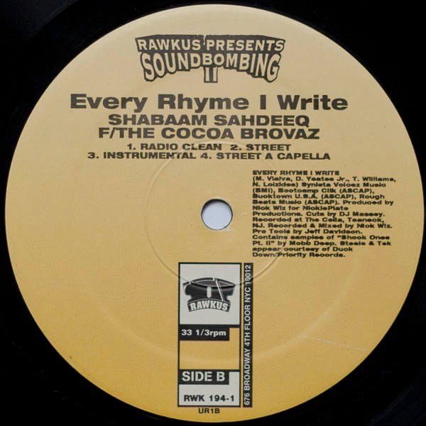 Reflection Eternal - On Mission / Every Rhyme I Write