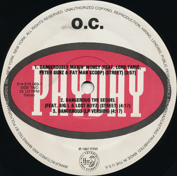 O.C. - Can't Go Wrong / Dangerous