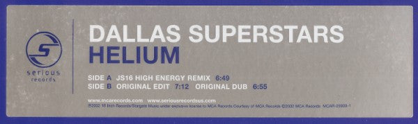 Dallas Superstars - Helium