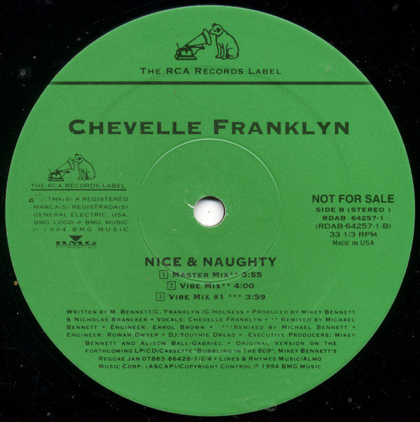 Chevelle Franklyn - Nice & Naughty (The Bubblin' Remixes)