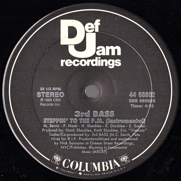3rd Bass - Steppin' To The A.M.