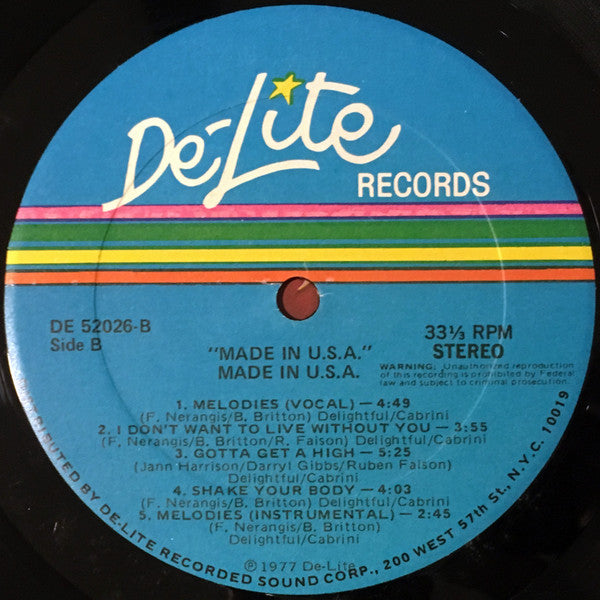 Made In USA - Made In U.S.A.