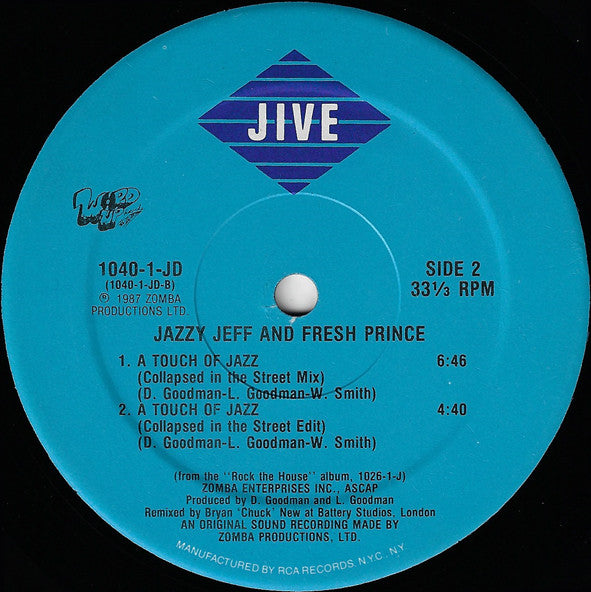 DJ Jazzy Jeff & The Fresh Prince - A Touch Of Jazz