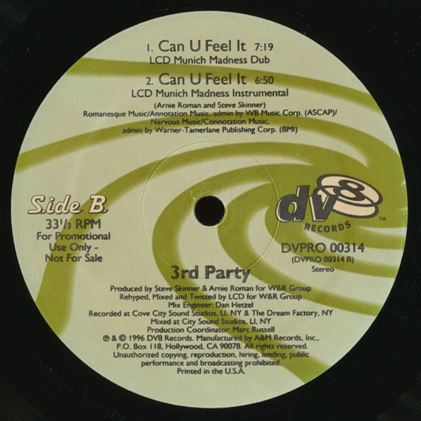 3rd Party - Can U Feel It (LCD Mixes)
