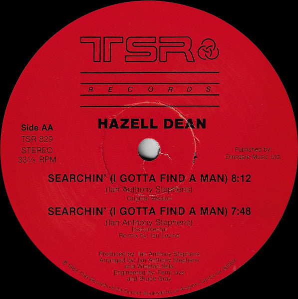 Hazell Dean - Searchin' (I Gotta Find A Man) (Original & Special Extended Re-Mix Versions)