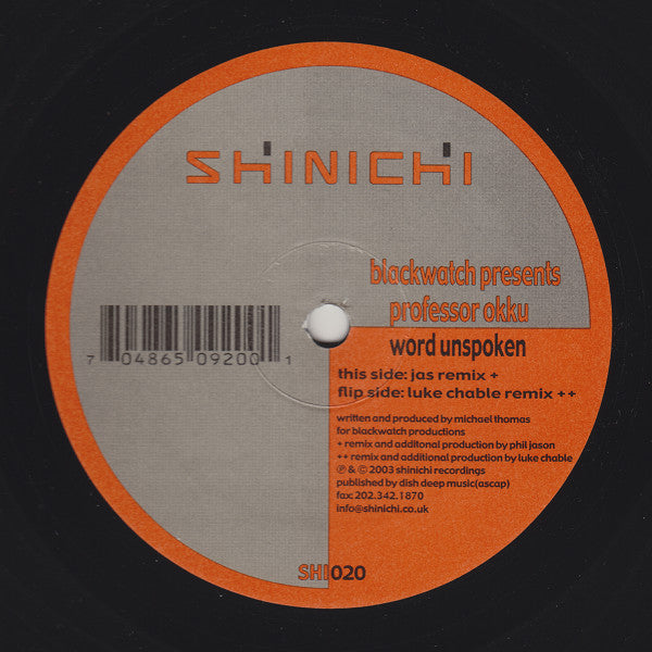 Blackwatch - Word Unspoken