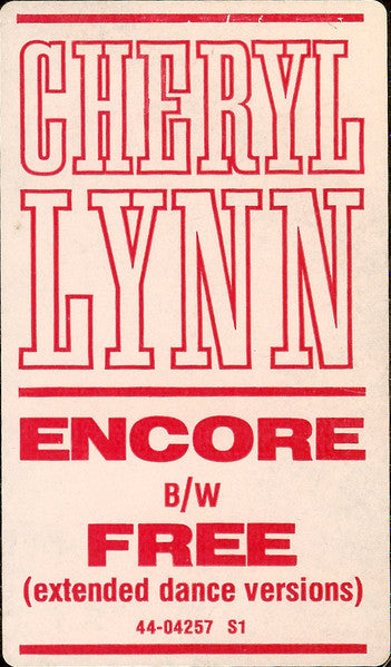 Cheryl Lynn - Encore / Free