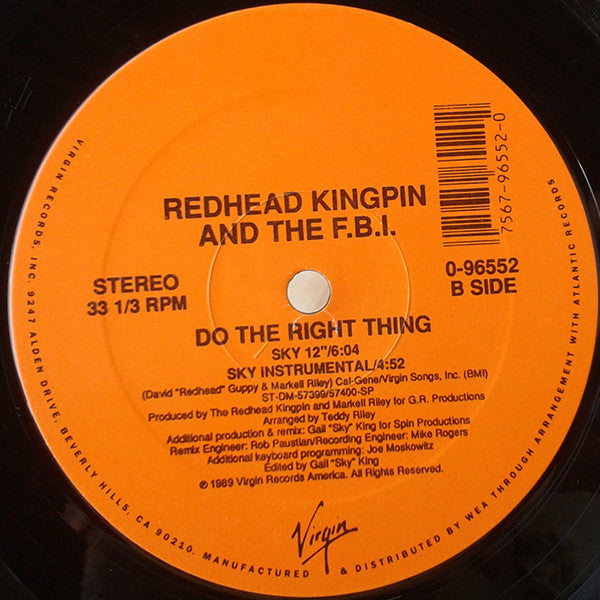 Redhead Kingpin And The FBI - Do The Right Thing