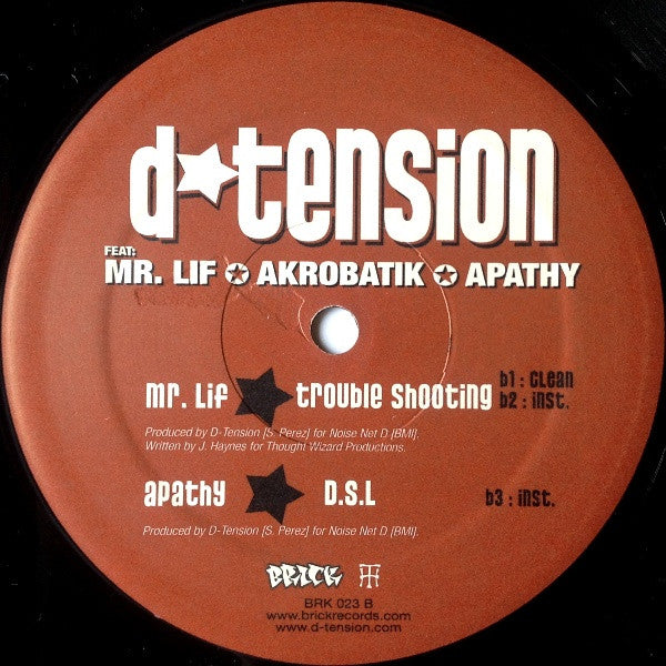 D-Tension (2) - The Fugitive / D.S.L. / Trouble Shooting