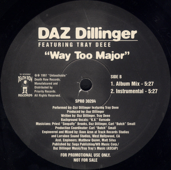 Daz Dillinger - Way Too Major