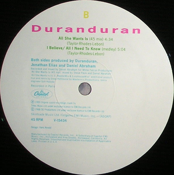 Duran Duran - All She Wants Is