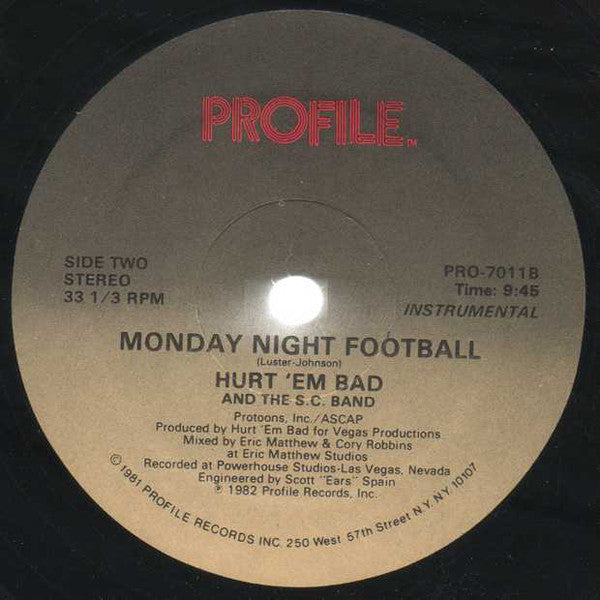 Hurt 'em Bad And The SC Band - Monday Night Football