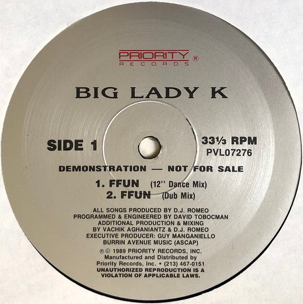 Big Lady K - Ffun / I'm Comin' Out