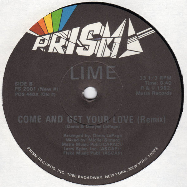 Lime (2) - Your Love (Remix) / Come And Get Your Love (Remix)