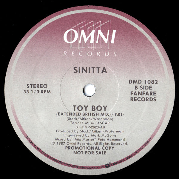 Sinitta - Toy Boy