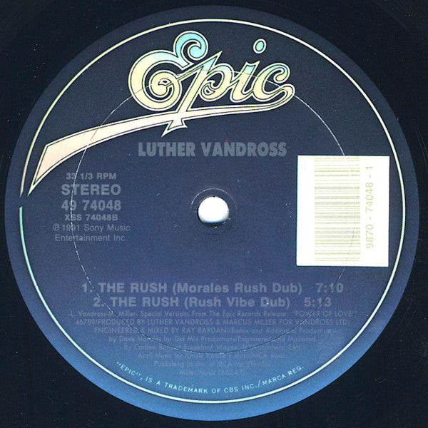 Luther Vandross - The Rush (Special 12" Mixes)