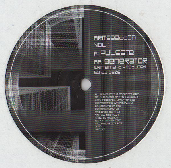 DJ Daze - Armageddon Vol 1