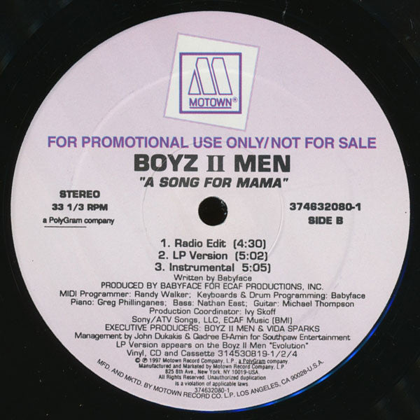 Boyz II Men - A Song For Mama